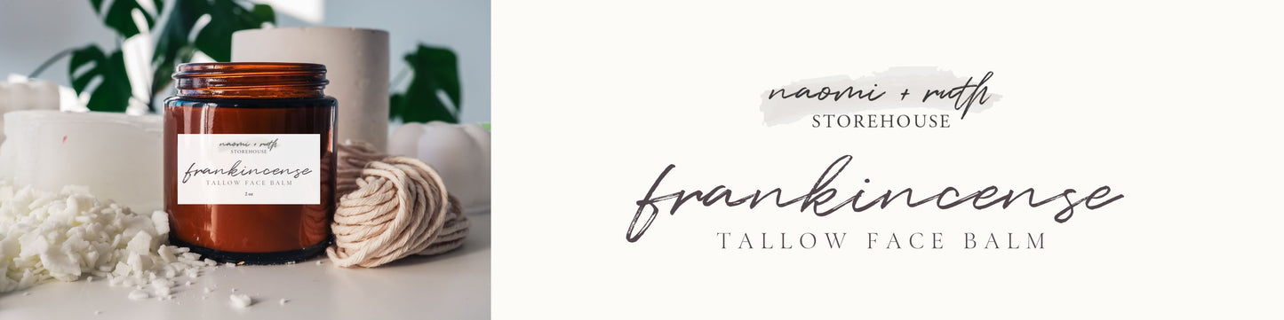 frankincense tallow face balm